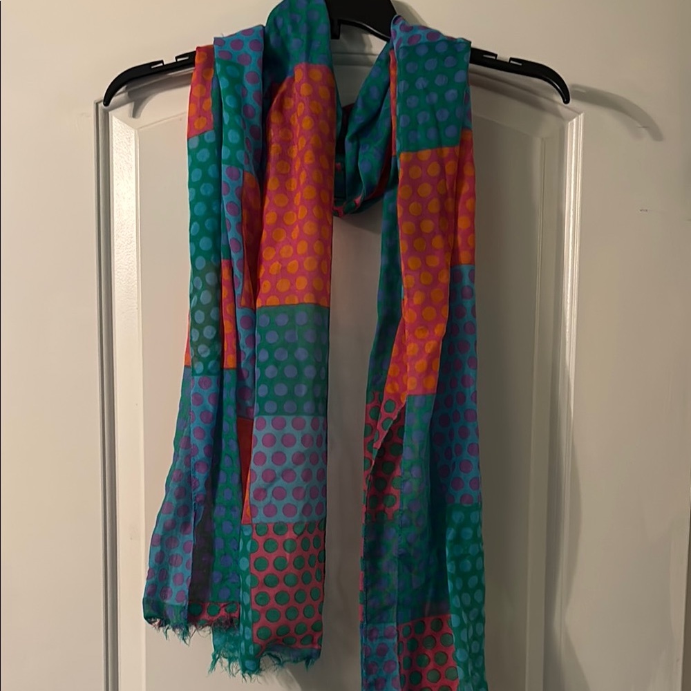 Colorful Polka Dot Scarf
